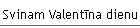 Svinam Valentīna dienu